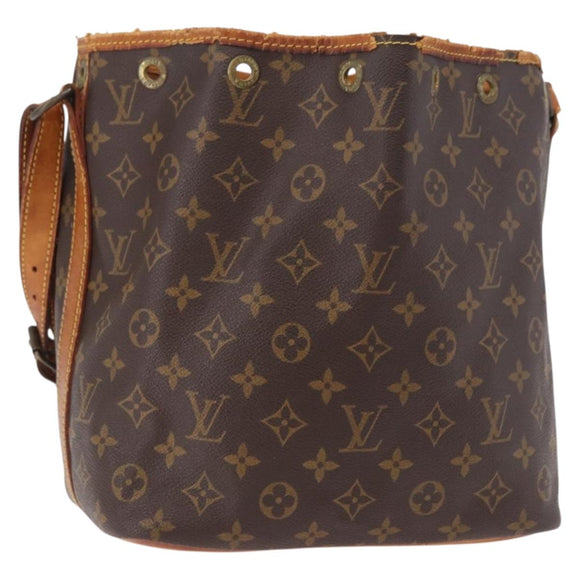 LOUIS VUITTON Monogram Petit Noe Shoulder Bag M42226 LV Auth 189140