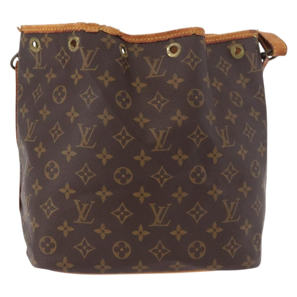 LOUIS VUITTON Monogram Petit Noe Shoulder Bag M42226 LV Auth 189140
