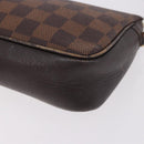 LOUIS VUITTON Damier Ebene Trousse Make Up Etui N51982 LV Auth 189142-16