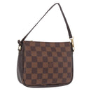 LOUIS VUITTON Damier Ebene Trousse Make Up Etui N51982 LV Auth 189142-1