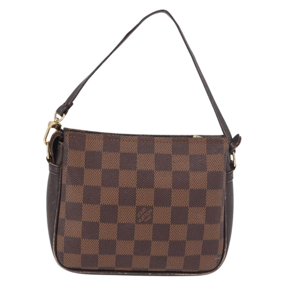 LOUIS VUITTON Damier Ebene Trousse Make Up Etui N51982 LV Auth 189142