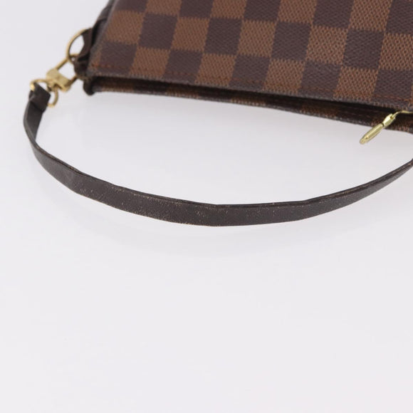 LOUIS VUITTON Damier Ebene Trousse Make Up Etui N51982 LV Auth 189142