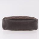 LOUIS VUITTON Damier Ebene Trousse Make Up Etui N51982 LV Auth 189142-5