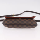 LOUIS VUITTON Damier Ebene Musette Tango Long Shoulder Bag N51301 LV Auth 189143-6
