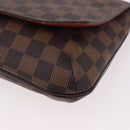 LOUIS VUITTON Damier Ebene Musette Tango Long Shoulder Bag N51301 LV Auth 189143-15