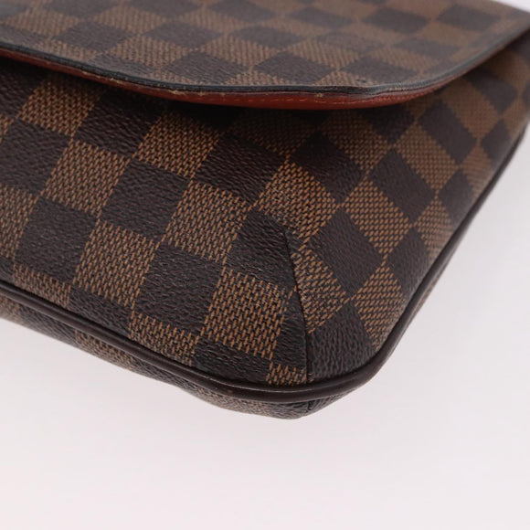 LOUIS VUITTON Damier Ebene Musette Tango Long Shoulder Bag N51301 LV Auth 189143