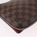 LOUIS VUITTON Damier Ebene Musette Tango Long Shoulder Bag N51301 LV Auth 189143-16