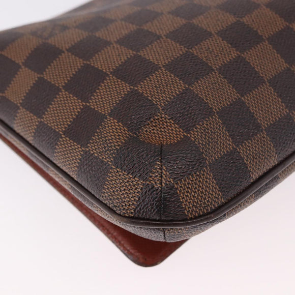 LOUIS VUITTON Damier Ebene Musette Tango Long Shoulder Bag N51301 LV Auth 189143