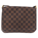 LOUIS VUITTON Damier Ebene Musette Tango Long Shoulder Bag N51301 LV Auth 189143-13