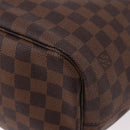 LOUIS VUITTON Damier Ebene Neverfull MM Tote Bag N51105 LV Auth 189144V-11