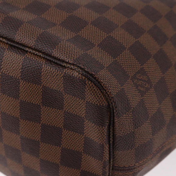 LOUIS VUITTON Damier Ebene Neverfull MM Tote Bag N51105 LV Auth 189144V