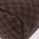 LOUIS VUITTON Damier Ebene Neverfull MM Tote Bag N51105 LV Auth 189144V-13