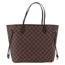 LOUIS VUITTON Damier Ebene Neverfull MM Tote Bag N51105 LV Auth 189144V-2