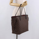 LOUIS VUITTON Damier Ebene Neverfull MM Tote Bag N51105 LV Auth 189144V-23