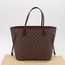 LOUIS VUITTON Damier Ebene Neverfull MM Tote Bag N51105 LV Auth 189144V-24