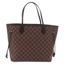 LOUIS VUITTON Damier Ebene Neverfull MM Tote Bag N51105 LV Auth 189144V-3