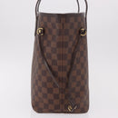 LOUIS VUITTON Damier Ebene Neverfull MM Tote Bag N51105 LV Auth 189144V-5