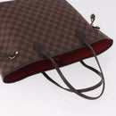 LOUIS VUITTON Damier Ebene Neverfull MM Tote Bag N51105 LV Auth 189144V-6
