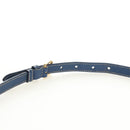 PRADA Shoulder Bag Nylon 2way Blue Gold Auth 189145V-13