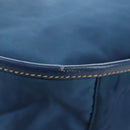 PRADA Shoulder Bag Nylon 2way Blue Gold Auth 189145V-15