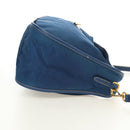 PRADA Shoulder Bag Nylon 2way Blue Gold Auth 189145V-5