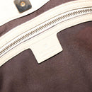 GUCCI GG Canvas Horsebit Shoulder Bag Beige 137388 Auth 189146V-18