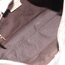GUCCI GG Canvas Horsebit Shoulder Bag Beige 137388 Auth 189146V-10