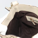 GUCCI GG Canvas Horsebit Shoulder Bag Beige 137388 Auth 189146V-20