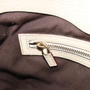 GUCCI GG Canvas Horsebit Shoulder Bag Beige 137388 Auth 189146V-21