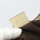 GUCCI GG Canvas Horsebit Shoulder Bag Beige 137388 Auth 189146V-11