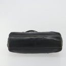 PRADA Shoulder Bag Leather Black Silver Auth 189148A-9