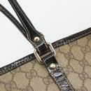 GUCCI GG Supreme Tote Bag PVC Beige Gold 197953 Auth 189151-18