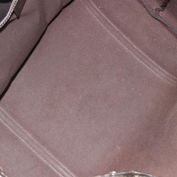 GUCCI GG Supreme Tote Bag PVC Beige Gold 197953 Auth 189151