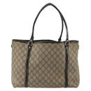 GUCCI GG Supreme Tote Bag PVC Beige Gold 197953 Auth 189151-2