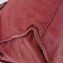 BALENCIAGA The Part Time Hand Bag Leather 2way Red 168028 Auth 189152A-15