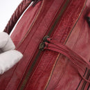 BALENCIAGA The Part Time Hand Bag Leather 2way Red 168028 Auth 189152A-18