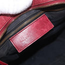 BALENCIAGA The Part Time Hand Bag Leather 2way Red 168028 Auth 189152A-19