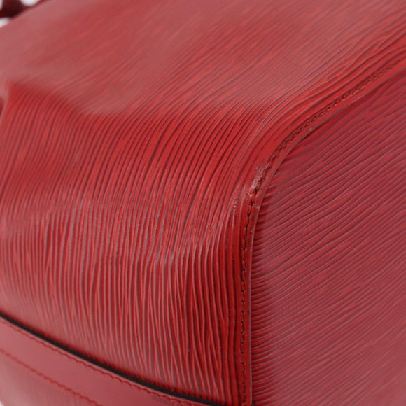 LOUIS VUITTON Epi Petit Noe Shoulder Bag Red M44107 LV Auth 189153
