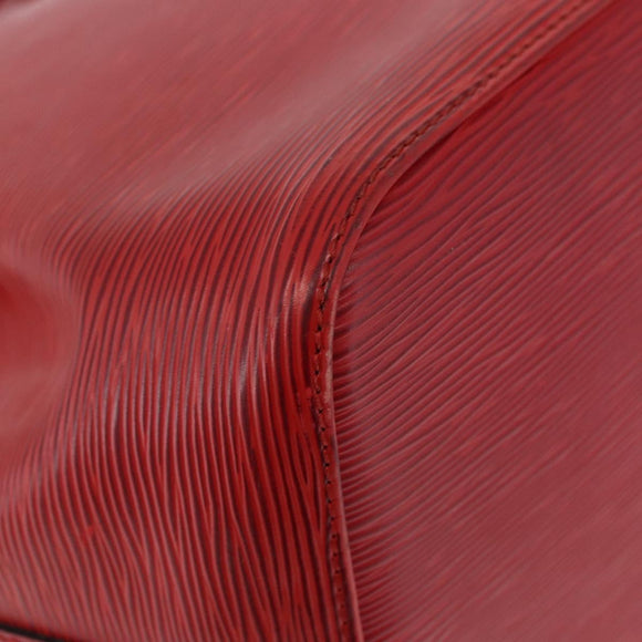 LOUIS VUITTON Epi Petit Noe Shoulder Bag Red M44107 LV Auth 189153