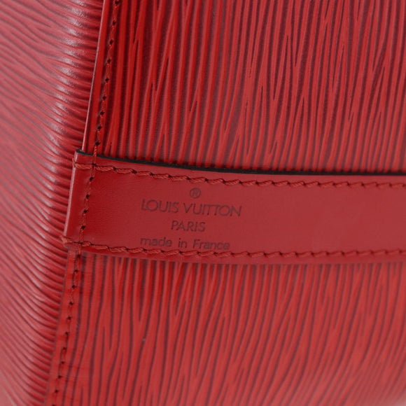 LOUIS VUITTON Epi Petit Noe Shoulder Bag Red M44107 LV Auth 189153