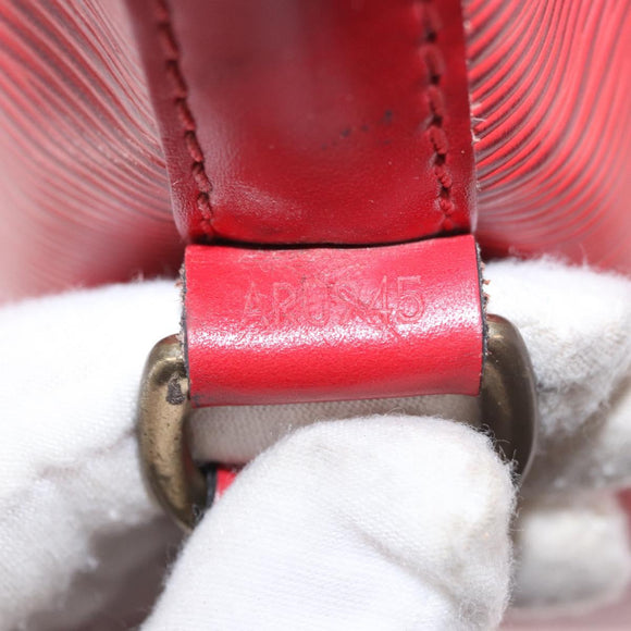 LOUIS VUITTON Epi Petit Noe Shoulder Bag Red M44107 LV Auth 189153