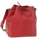 LOUIS VUITTON Epi Petit Noe Shoulder Bag Red M44107 LV Auth 189153-1