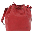 LOUIS VUITTON Epi Petit Noe Shoulder Bag Red M44107 LV Auth 189153-13