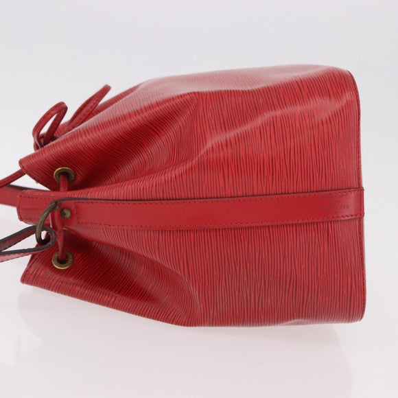 LOUIS VUITTON Epi Petit Noe Shoulder Bag Red M44107 LV Auth 189153