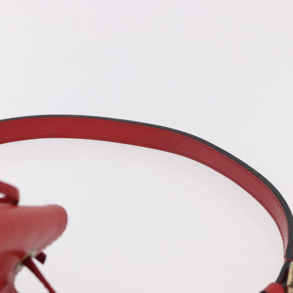 LOUIS VUITTON Epi Petit Noe Shoulder Bag Red M44107 LV Auth 189153