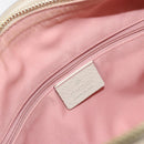 GUCCI GG Canvas Abbey Boston Bag Pink Gold Auth 189155-20