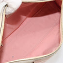 GUCCI GG Canvas Abbey Boston Bag Pink Gold Auth 189155-11