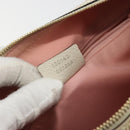 GUCCI GG Canvas Abbey Boston Bag Pink Gold Auth 189155-12
