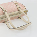 GUCCI GG Canvas Abbey Boston Bag Pink Gold Auth 189155-8