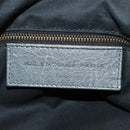 BALENCIAGA The Town Hand Bag Leather 2way Gray 240579 Auth 189158SAM-22